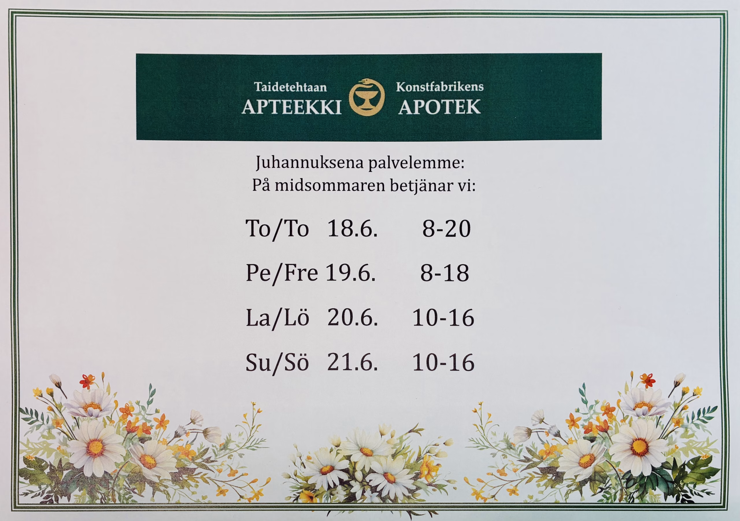 Taidetehtaan Apteekki, Porvoo